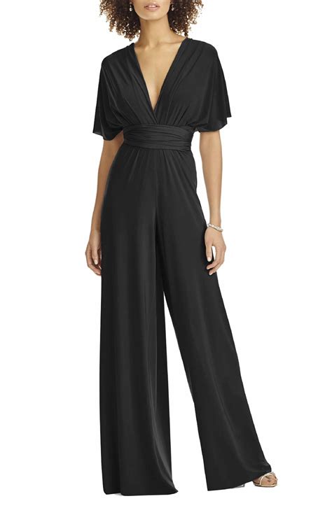 Jersey jumpsuit in Black for Women .